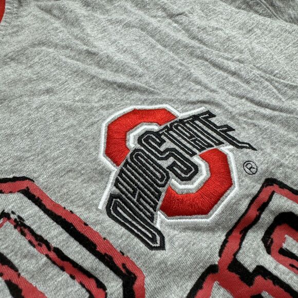 Woman's VTG Ohio State Buckeyes Grey T-Shirt Woman's NCAA Short-sleeved Tee NWOT - Picture 3 of 4